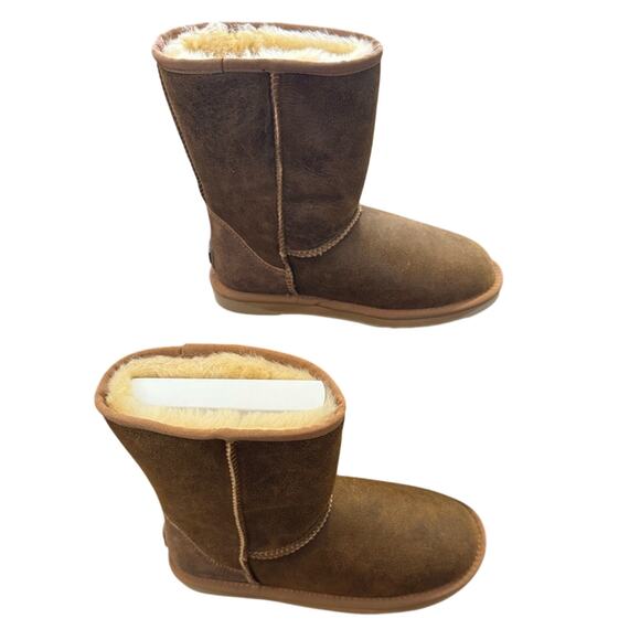 Australia Luxe Collective Men’s Cosy Short Shearling Boots Size 9 Chestnut Brown - Picture 2 of 6